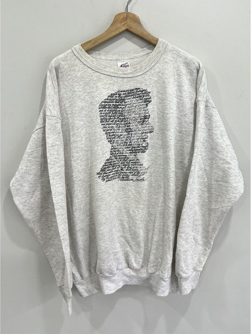 Vintage Abraham Lincoln Sweater sweatshirt 3xl
